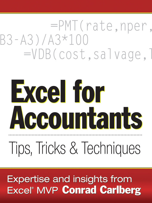 Title details for Excel for Accountants by Conrad Carlberg - Available